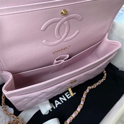 a01112 chanel pink|Classic 11.12 handbag, Lambskin & gold.